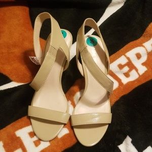 Nine West cream sandals